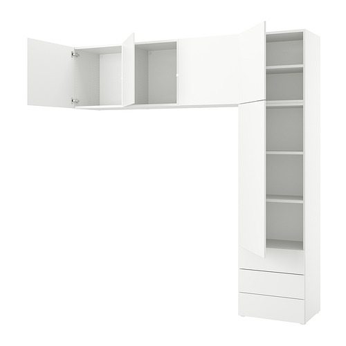 PLATSA, wardrobe with 5 doors+3 drawers 1 of 3 open dialog