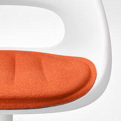 LOBERGET/MALSKÄR swivel chair + pad