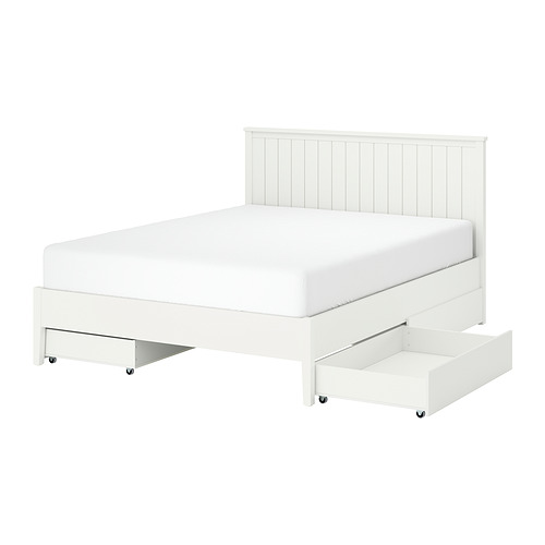 GULLABERG, bed frame with 4 storage boxes. 1 of 7 open dialog