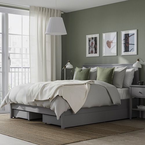 GULLABERG, bed frame with 4 storage boxes. 2 of 7 open dialog