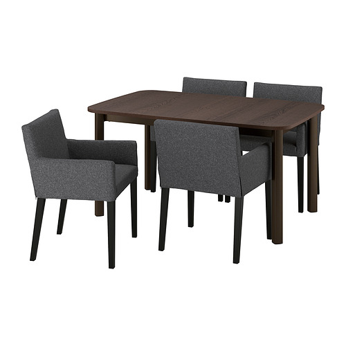 STRANDTORP / MÅRENÄS, extendable table and 4 chairs. 1 of 7 open dialog