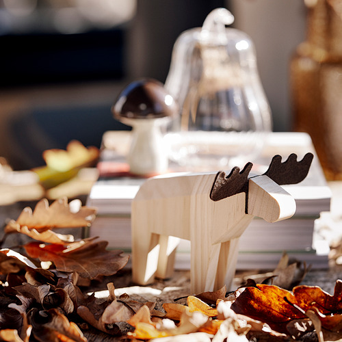 HÖSTAGILLE, decoration, moose. 2 of 3 open dialog