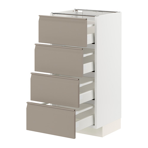 METOD / MAXIMERA, armario bajo 4 cajones/4 frentes. 1 de 4 open dialog