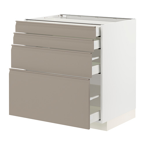 METOD / MAXIMERA, base cabinet 4 fronts/4 drawers. 1 of 4 open dialog