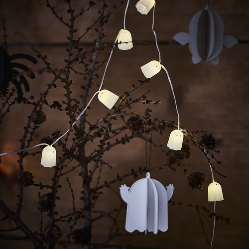 KUSTFYR, guirnalda luminosa LED 12 luces. 4 de 4 abrir diálogo