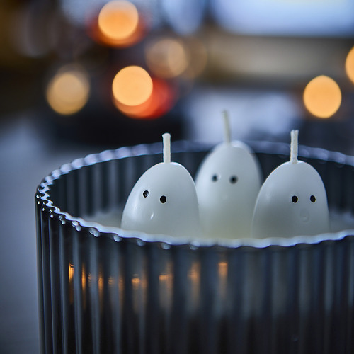 KUSTFYR, scented candle in glass, 3 wicks. 4 of 5 open dialog