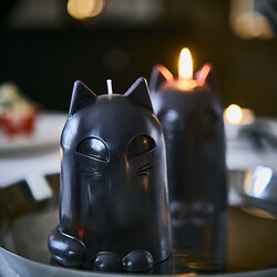 KUSTFYR unscented pillar candle