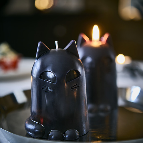 KUSTFYR, unscented pillar candle. 4 of 4 open dialog