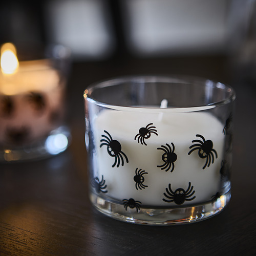 KUSTFYR, scented candle in glass. 3 of 4 open dialog