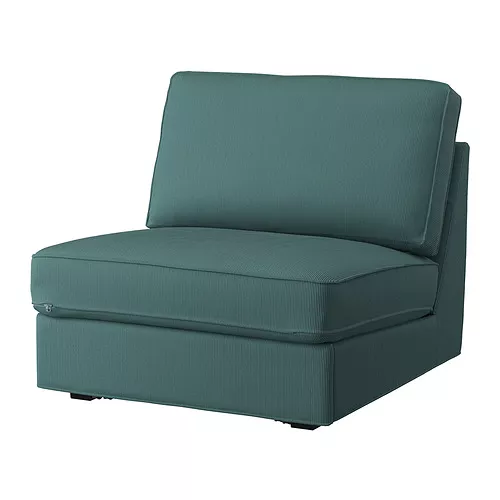 IKEA El Hierro KIVIK 1-seat sleeper sofa, kelinge grey turquoise