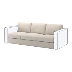 VIMLE, cover for sofa section, Gunnared beige