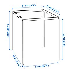 Ilustración de medidas - SANDSBERG struc infer p/tabl