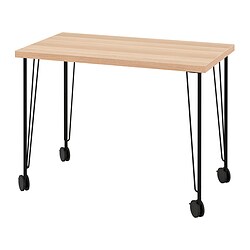 Current variation White stained oak effect / black