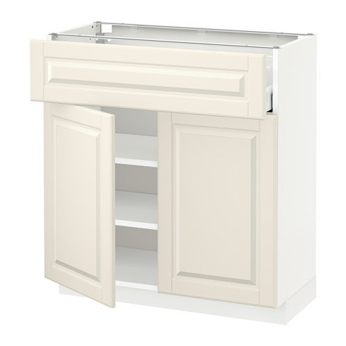 Mueble de cocina METOD blanco roto, 2 puertas, 1 cajón, tablero de partículas, diseño tradicional.
