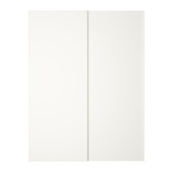 HASVIK, puertas correderas, 2 uds, Blanco