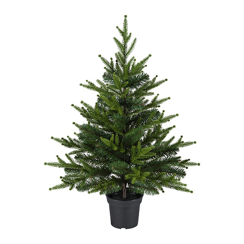Pino decorativo en maceta VINTERFINT, verde, de plástico, cónico.