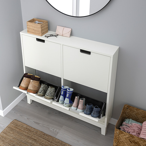 STÄLL, shoe cabinet with 4 compartments 3 of 6 open dialog