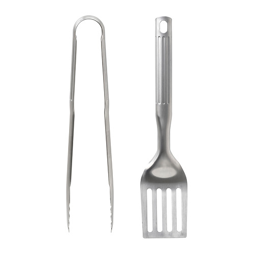 GRILLTIDER, utensilios para barbacoa, 2 piezas. 1 de 5 open dialog