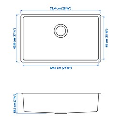 Measurement Illustration - VRESJÖN sink