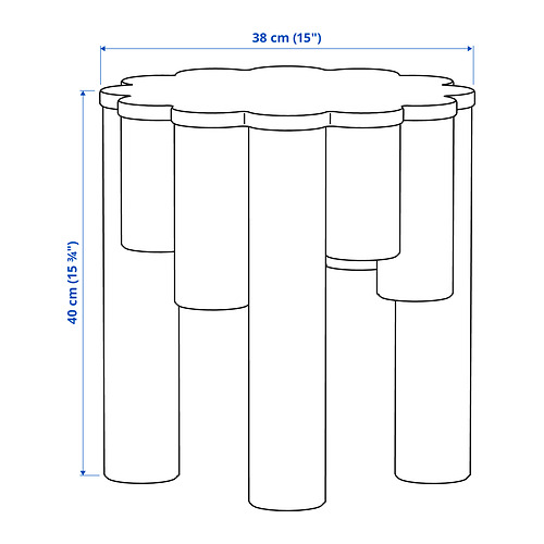 Ilustración con medidas del producto: KONSTRUNDA.