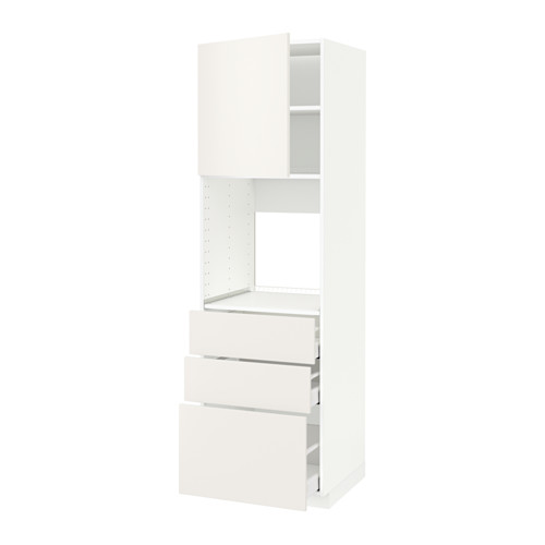 METOD / MAXIMERA, armario alto para horno con puerta/3 cajones. 1 de 2 open dialog