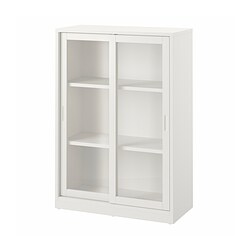 TONSTAD, display cabinet, Off-white