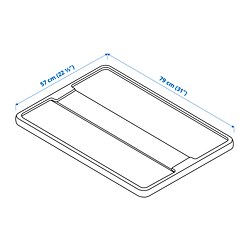 Measurement Illustration - SAMLA lid for box