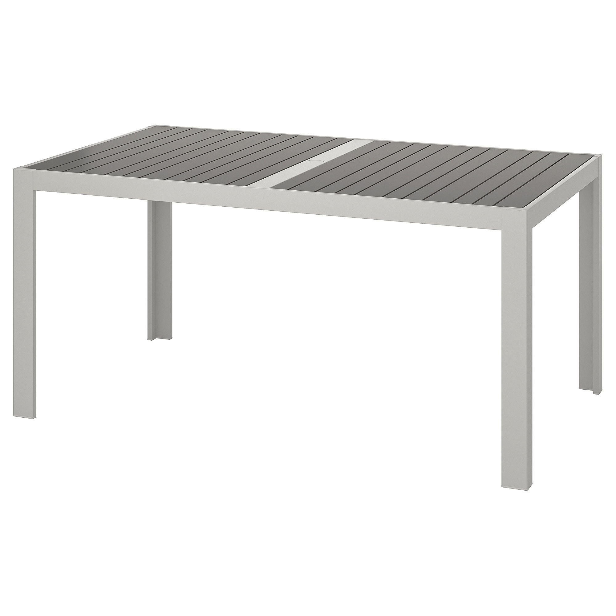 SJÄLLAND Mesa+6sill reposabr ext, marrón claro, gris claro SJÄLLAND Mesa+6sill reposabr ext, marrón claro, gris claro