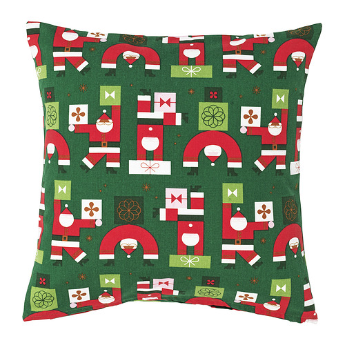 VINTERFINT cojín navideño verde, Papá Noel rojo blanco, algodón suave.