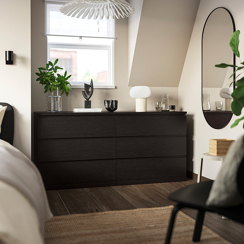 MALM, 6-drawer dresser 2 of 5 open dialog