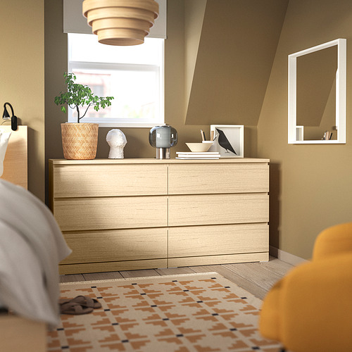 MALM, 6-drawer dresser 2 of 5 open dialog