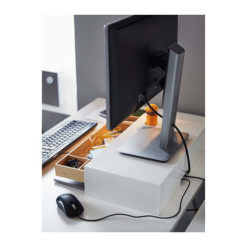 ELLOVEN, monitor stand with drawer 4 of 9 open dialog