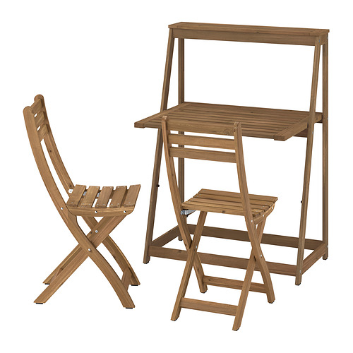 DJUPÖN / ASKHOLMEN, table and 2 folding chairs 1 of 1 open dialog