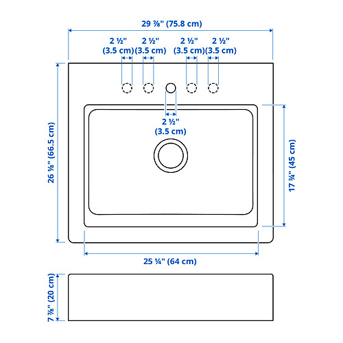 TALLSJÖN, apron front sink 2 of 2 open dialog