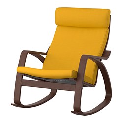 POÄNG, rocking chair, Skiftebo yellow