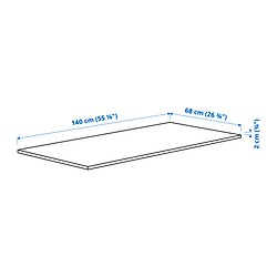 Measurement Illustration - MITTZON table top
