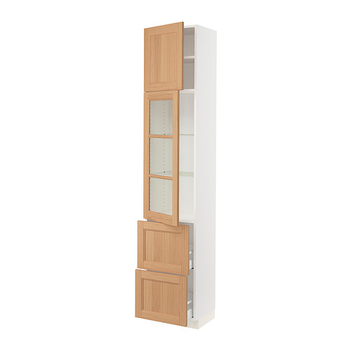 SEKTION / MAXIMERA, hi cb w glass dr/2 drawers/1 door. 1 of 3 open dialog