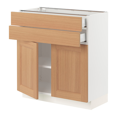 SEKTION / MAXIMERA, base cabinet w 2 doors/2 drawers. 1 of 3 open dialog