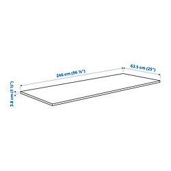 Ilustración de medidas - KARLBY encimera
