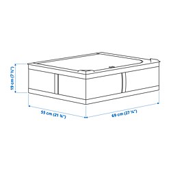 Ilustración de medidas - SKUBB bolsa de almacenaje