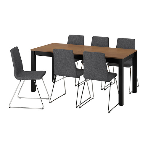 ÅLHULT / LILLÅNÄS, table and 6 chairs. 1 of 6 open dialog