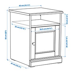 Ilustración de medidas - FÅGELFJÄLLET muebles dormitorio j4