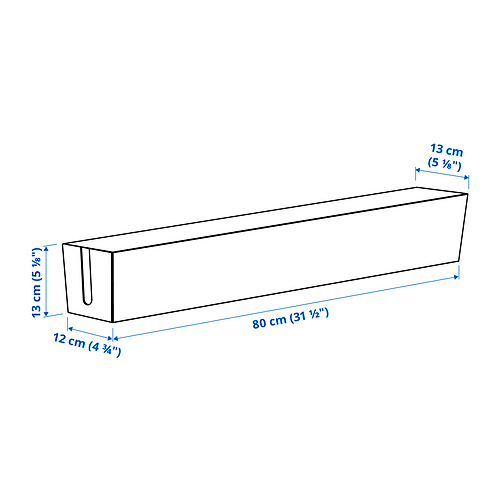 MITTZON cable box for frame with casters