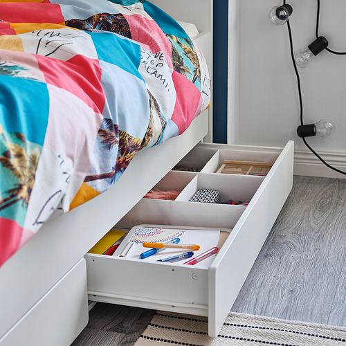 SLÄKT, underbed with storage. 4 of 6 open dialog