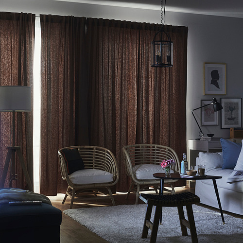 TIBAST, room darkening curtains, 1 pair 4 of 7 open dialog