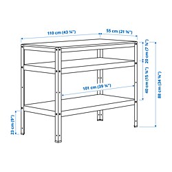 Ilustración de medidas - BROR mesa de trabajo