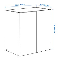 Ilustración de medidas - IVAR armario