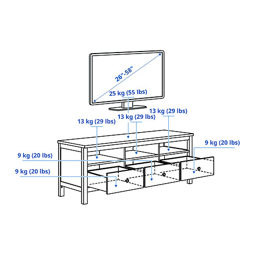 HEMNES, TV unit 6 of 6 open dialog