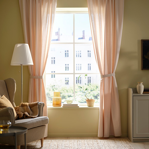 LENDA, curtains with tie-backs, 1 pair. 4 of 10 open dialog