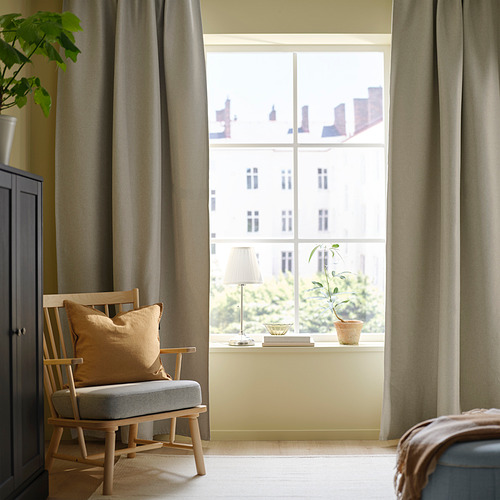ANNAKAJSA, room darkening curtains, 1 pair 2 of 7 open dialog